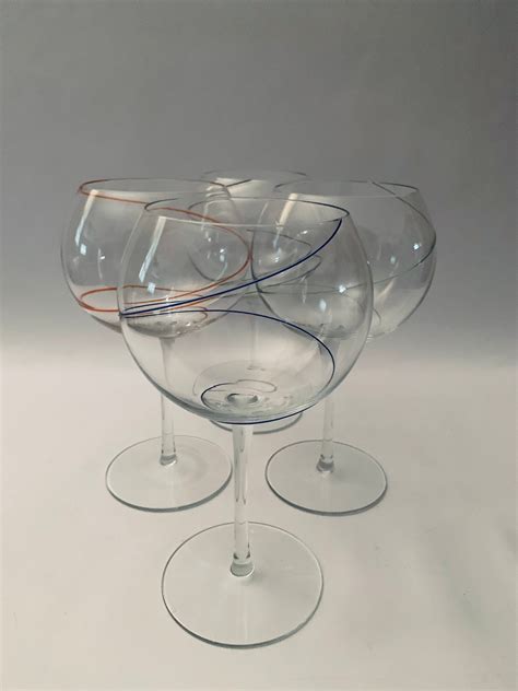 vintage balloon wine glasses.